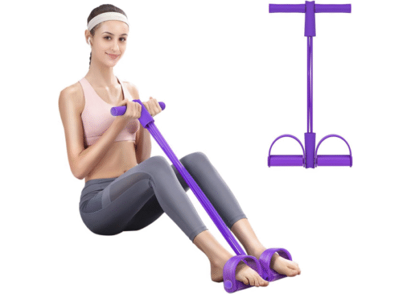 トレーニングチューブ シットアップ ヨガ ゴムチューブ 腹筋運動 筋トレグッズ 美尻 ダイエット 筋トレ 腹筋用弾性ロープ